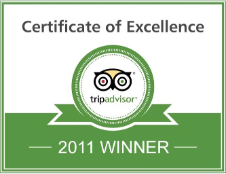 TripAdvisor Certificate of Excellence