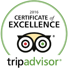 TripAdvisor Certificate of Excellence 2016